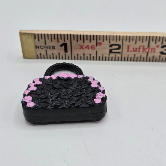 Ever After High Doll Briar Beauty Spring Unsprung Black & Pink Rose Purse - Picture 2 of 3